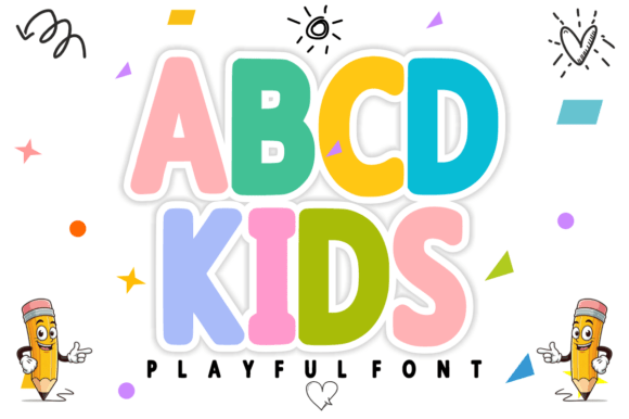 ABCD Kids Font for Playful Web Design