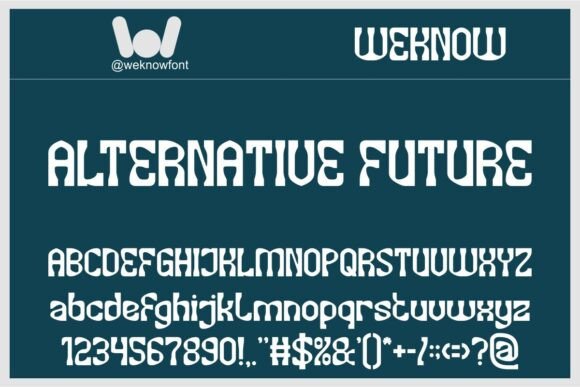 Alternative Future Display Font for Editorial Design