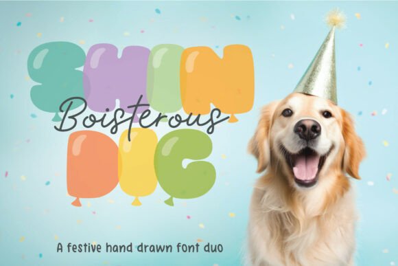 Boisterous Shindig Duo Typeface for Editorial Design