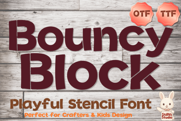 Bouncy Block Font for Bold Maker Designs