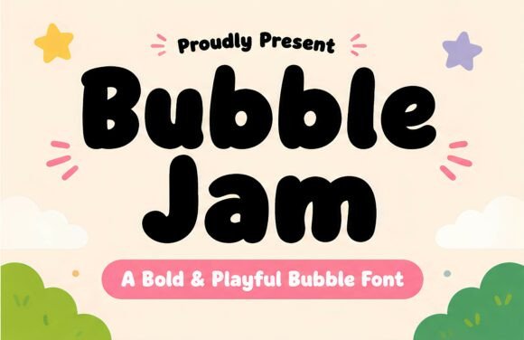 Bubble Jam: A Playful Display Font for Editorial Design