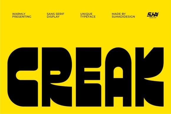 Creak Font: Bold Display Type for Campaigns