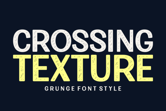 Crossing Texture: A Vintage Display Typeface for Editorial Design