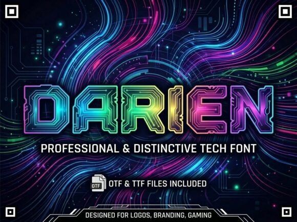 Darien: A Precision Display Typeface for Modern Web Design