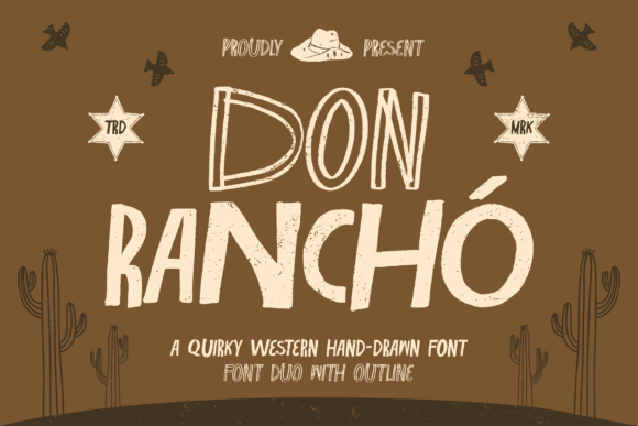 Don Rancho Typeface for Editorial Design