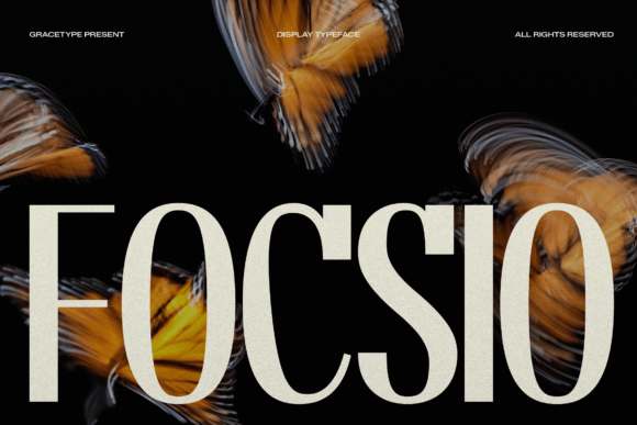 Focsio: A Bold Display Typeface for Modern Campaigns