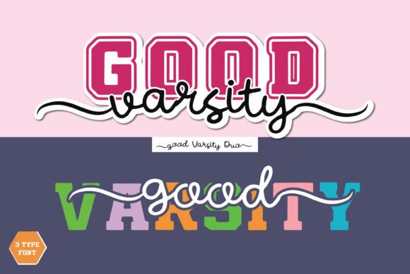 Good Varsity Duo Typeface for Makers