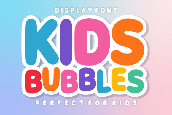Kids Bubbles Font for Playful Business Branding