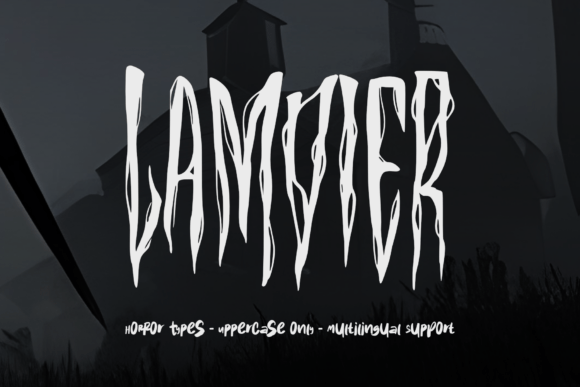 Lamvier Typeface for Bold Horror Branding