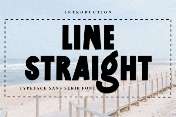 Line Straight: A Festive Display Font for Holiday Branding