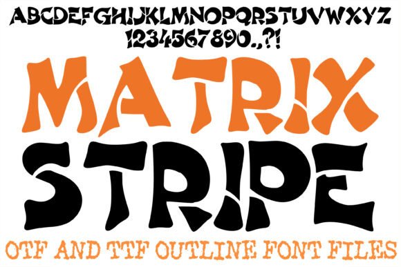 Matrix Stripe: The Ultimate Display Font for Modern Design
