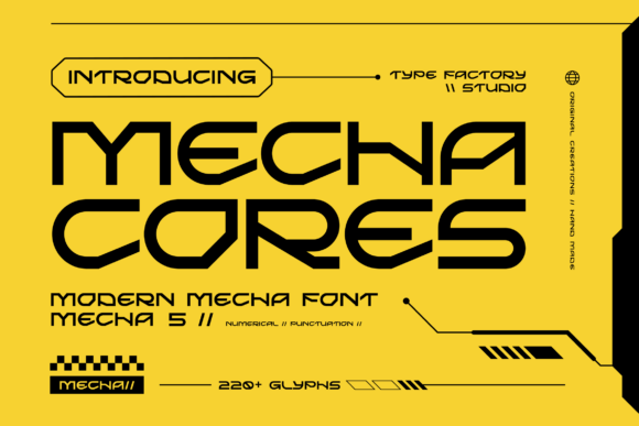 Mecha Cores: The Ultimate Mecha Font for Futuristic Design