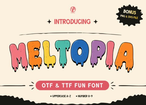 Meltopia Font: A Playful Display Typeface Review