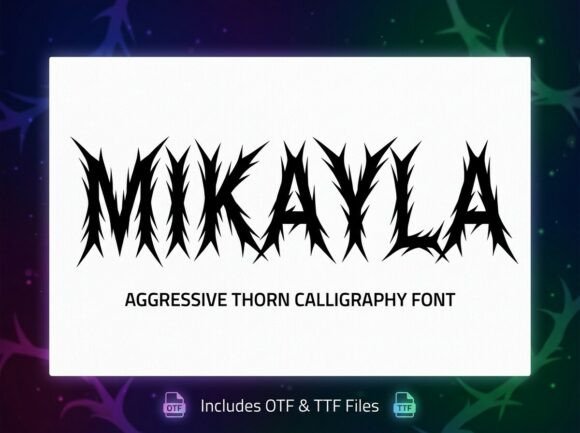 Mikayla: A Bold Display Font for Makers