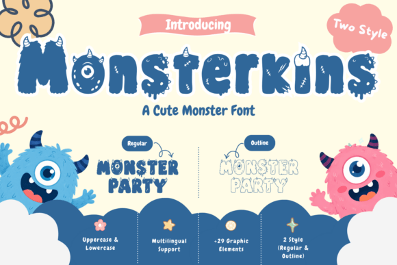 Monsterkins: A Playful Display Font for Web Design