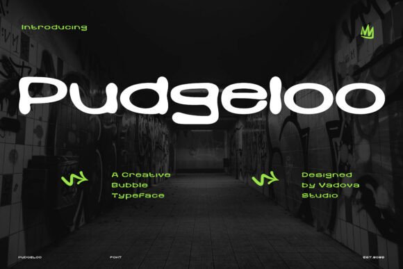 Pudgeloo: The Modern Display Font for Crafters