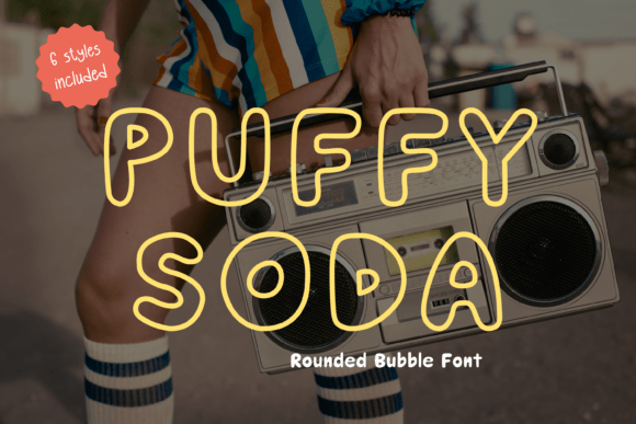 Puffy Soda: A Playful Display Font for Makers