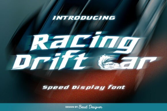Racing Drift Car Font: Bold Display Typography Review