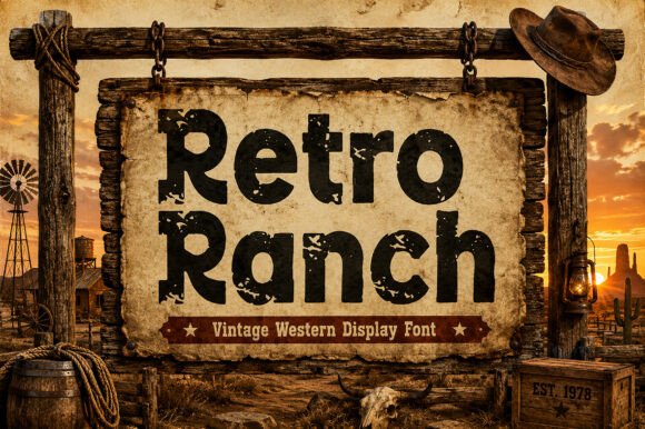 Retro Ranch Typeface for Bold Campaigns