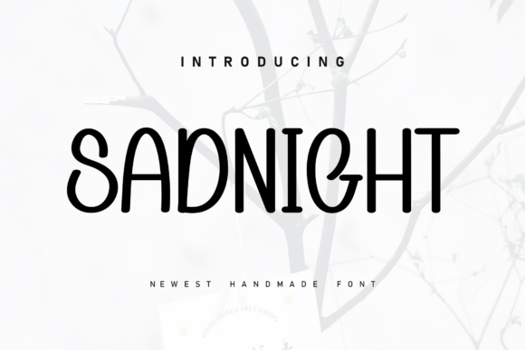 Sadnight: A Handwritten Font for Cozy Branding