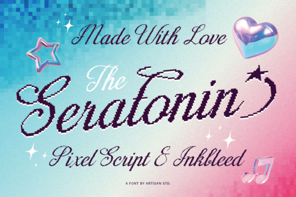 Seratonin: A Retro-Futuristic Script Typeface