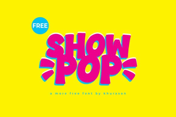 Showpop Typeface for Editorial Design