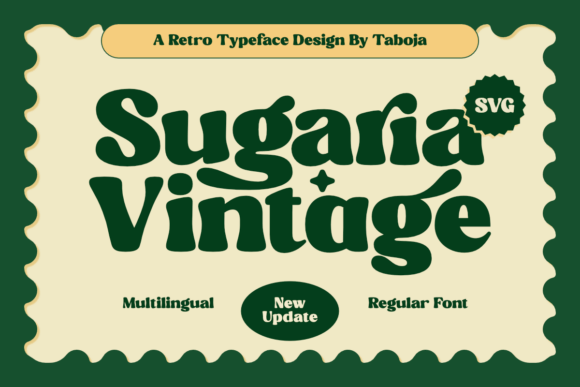 Sugaria Vintage Typeface for Retro Branding