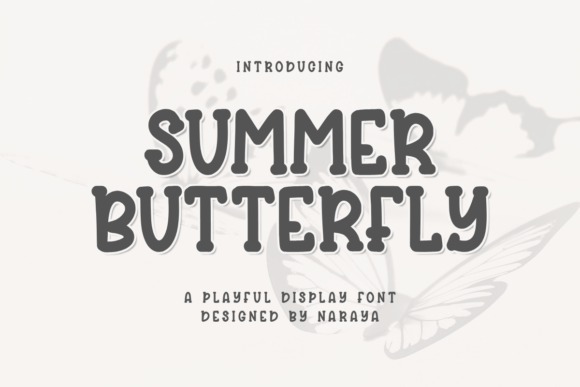 Summer Butterfly Font for Bold Campaigns