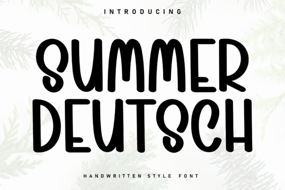 Summer Deutsch: A Handwritten Font for Modern Branding