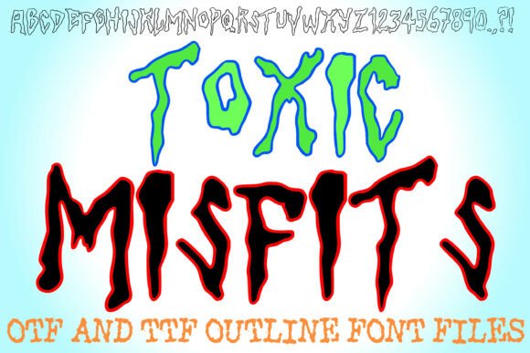 Toxic Misfits: A Rebellious Display Font for Bold Web Design