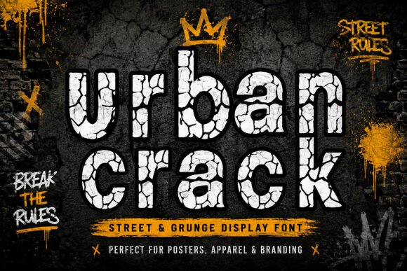 Urban Crack Typeface for Bold Campaigns