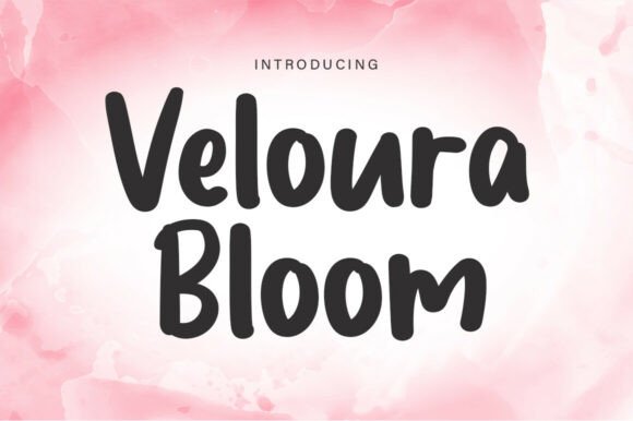 Veloura Bloom: A Hand-Drawn Display Typeface